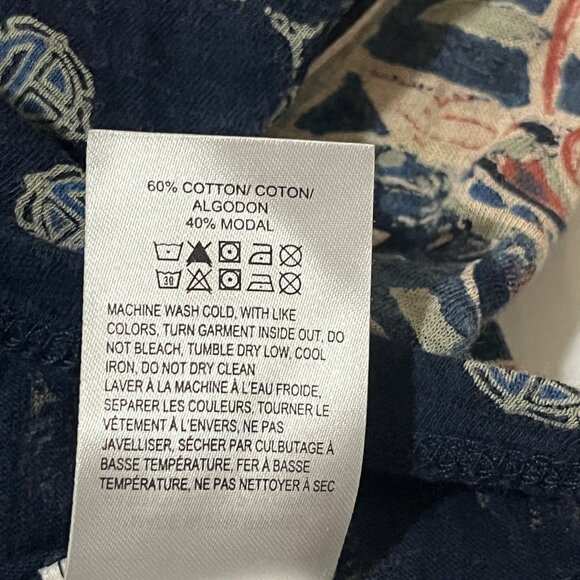 Lucky Brand Womens Boho Top Sz 1X Folk Festival Artsy Mandala Motif Indie Comfy. - Picture 6 of 6